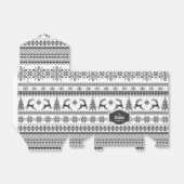 Eigen kersttrui met zwarte kerst bedankdoosjes (Uitgevouwen)