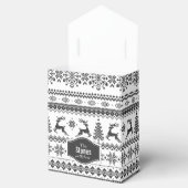 Eigen kersttrui met zwarte kerst bedankdoosjes (Geopend)