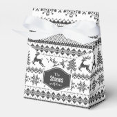 Eigen kersttrui met zwarte kerst bedankdoosjes (Voorkant Zijde)