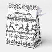 Eigen kersttrui met zwarte kerst bedankdoosjes (Achterkant)