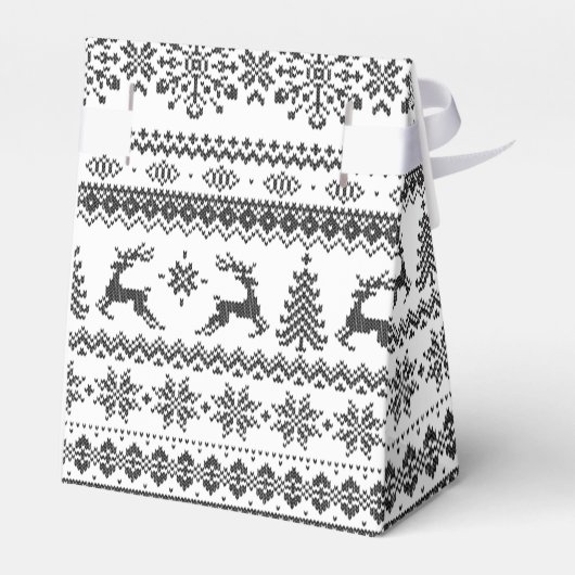 Eigen kersttrui met zwarte kerst bedankdoosjes (Achterkant)