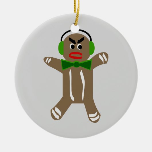 Eigen kerstversiering keramisch ornament (Voorkant)