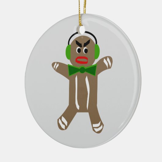 Eigen kerstversiering keramisch ornament (Links)