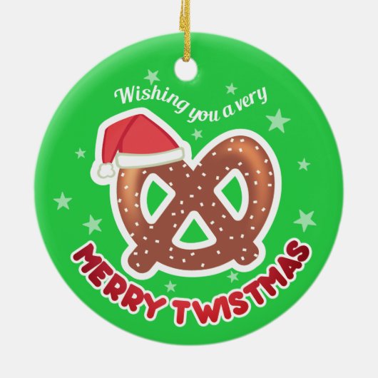 Eigen kerstversiering met bedwelmende bedwelmende keramisch ornament (Achterkant)