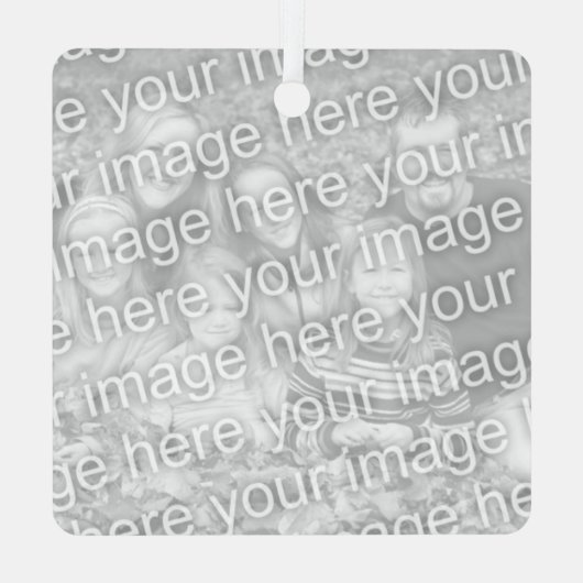 Eigen kerstversiering met kapsalon metalen ornament (Achterkant)