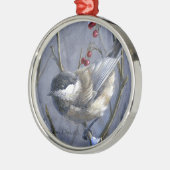 Eigen kerstversiering voor cichorei metalen ornament (Links)