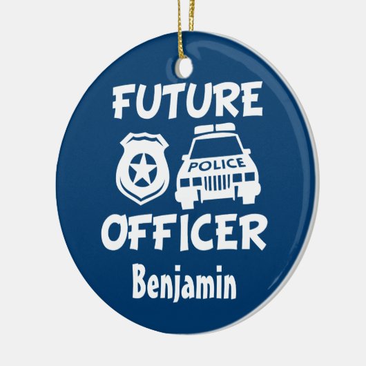 Eigen kerstversiering voor toekomstige baby Baby Keramisch Ornament (Links)