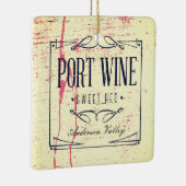Eigen kerstwijnhaven keramisch ornament (Rechts)