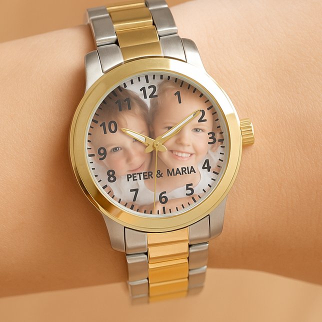 Eigen kinder kinderfoto's jaarmoeder horloge (Creator heeft geüpload)