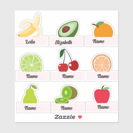 Eigen kinderen, eigen fruitstickers sticker (Vel)