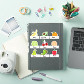 Eigen kinderen, eigen fruitstickers sticker (iPad Cover)