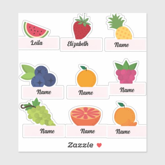 Eigen kinderen, eigen fruitstickers sticker (Vel)