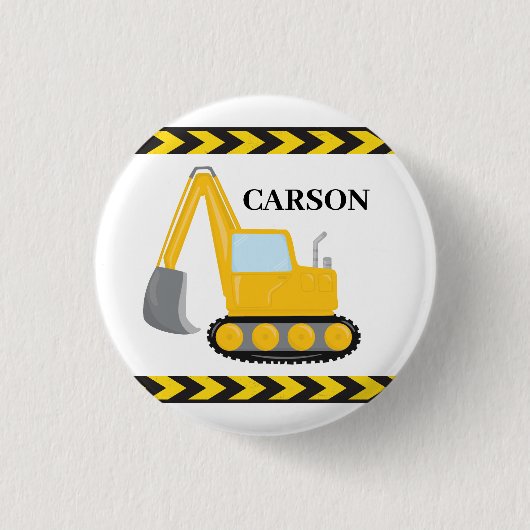 Eigen kinderen van afgelopen dag in de vorm van ee ronde button 3,2 cm (Voorkant)