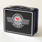 Eigen klassieke Morris-lunchbox voor kleine auto's (Achterkant)