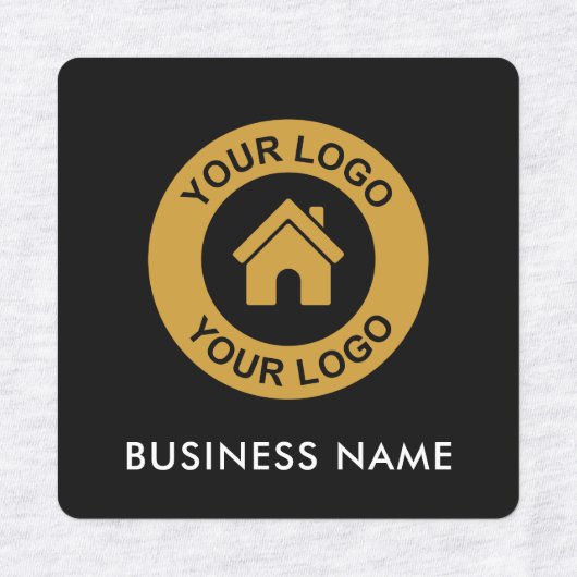 Eigen kleding voor zakelijk Logo en tekstweefsel Labels (Design 1)