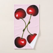 Eigen kledinghanddoeken met Red Sweet Cherry Bad Handdoek (Handdoek)