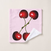 Eigen kledinghanddoeken met Red Sweet Cherry Bad Handdoek (Wasdoekje)