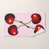 Eigen kledinghanddoeken met Red Sweet Cherry Bad Handdoek (Handdoek)