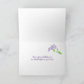 Eigen kleindochterspasje voor thuisdag Phlox-kaart Feestdagen Kaart (Binnen)