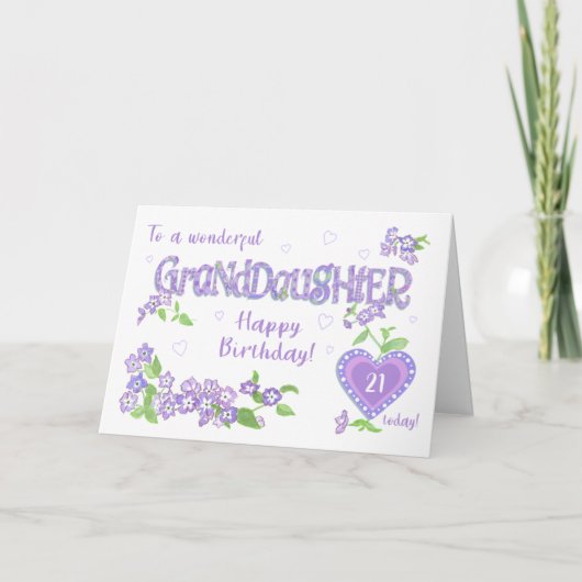 Eigen kleindochterspasje voor thuisdag Phlox-kaart Feestdagen Kaart (Voorkant)