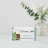 Eigen kleur Afrikaanse Amerikaanse vrouwelijke kok Visitekaartje (Staand voorkant)