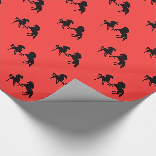 Eigen kleuren — Papierpaarden combineren Cadeaupapier (Hoek)