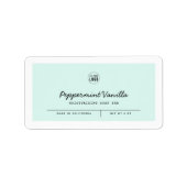 Eigen kleuren Voeg Logo Script Lines Productlabel  Etiket (Voorkant)