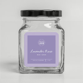 Eigen kleuren Voeg Logo Script Lines Productlabel  Vierkante Sticker