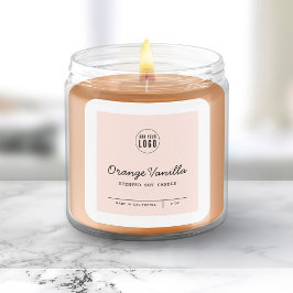 Eigen kleuren Voeg Logo Script Lines Productlabel  Vierkante Sticker