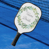 Eigen kleurendrikings bruinbruid pickleball paddle