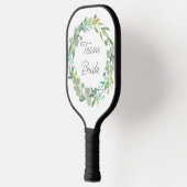 Eigen kleurendrikings bruinbruid pickleball paddle (Links)