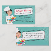 Eigen kleurendrukkok keukencatering visitekaartje (Voorkant / Achterkant)