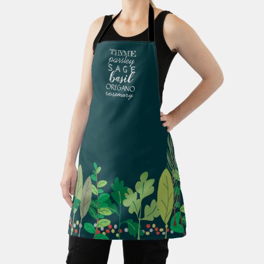 Eigen kleurgroene kookkruiden schort (Insitu)