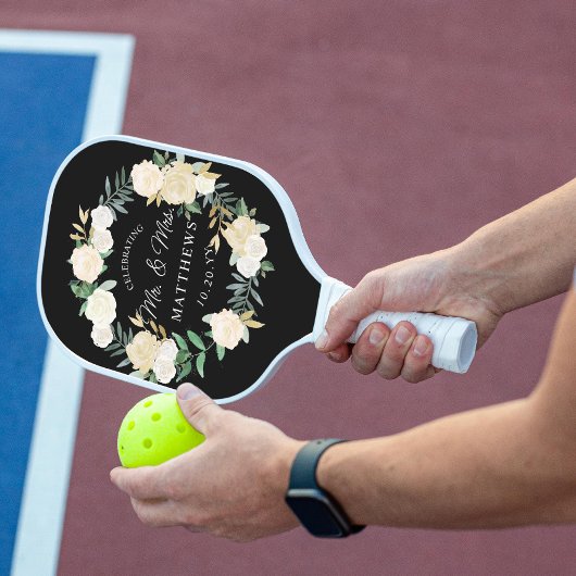Eigen kleurhuwelijk - Ivory Black Pickleball Paddle