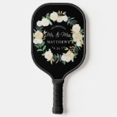 Eigen kleurhuwelijk - Ivory Black Pickleball Paddle (Achterkant)
