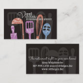 Eigen kleurkookartikelen in chef-kok visitekaartje (Voorkant / Achterkant)