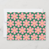 Eigen kleurrijk Vrijgezellenfeest voor Floral Groe Bedankkaart (Achterkant)