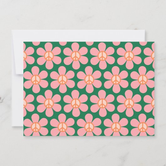 Eigen kleurrijk Vrijgezellenfeest voor Floral Groe Bedankkaart (Achterkant)