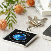 Eigen Koffieteamlid op consumentiepad Sleutelhanger (Zijkant)