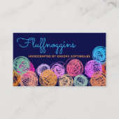Eigen kogels voor kleurgarens, brei-haakpenningen visitekaartje (Voorkant)