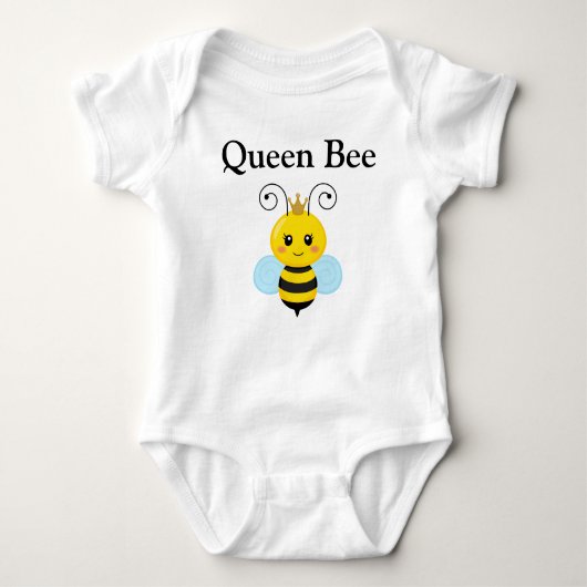 Eigen koningin Bee Baby Jersey Bodysuit (Voorkant)