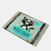 Eigen koninklijke prinses Cat Lover's Welkomstklep Deurmat (Schuin)