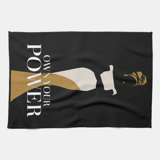 Eigen kracht: een portret van vertrouwen en genade theedoek (Horizontaal)