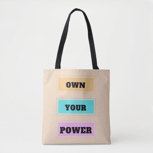 Eigen kracht tote bag (Voorkant)