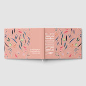 Eigen KRACHTIGE PINK Floral Gastenboek (Volledig)