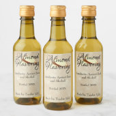 Eigen label amandelaroma wijn etiket (Flessen)