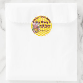 Eigen label Apiary RAW HONEY