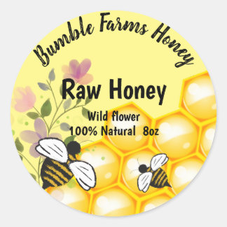 Eigen label Apiary RAW HONEY