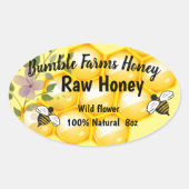 Eigen label Apiary RAW HONEY (Voorkant)