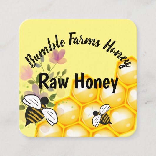 Eigen label Apiary RAW HONEY (Voorkant)